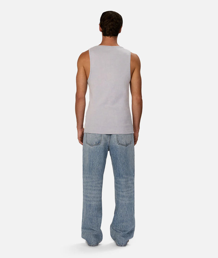 The Washed Brando Ribbed Singlet - Chambray