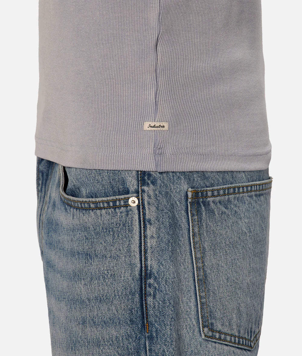 The Washed Brando Ribbed Singlet - Chambray