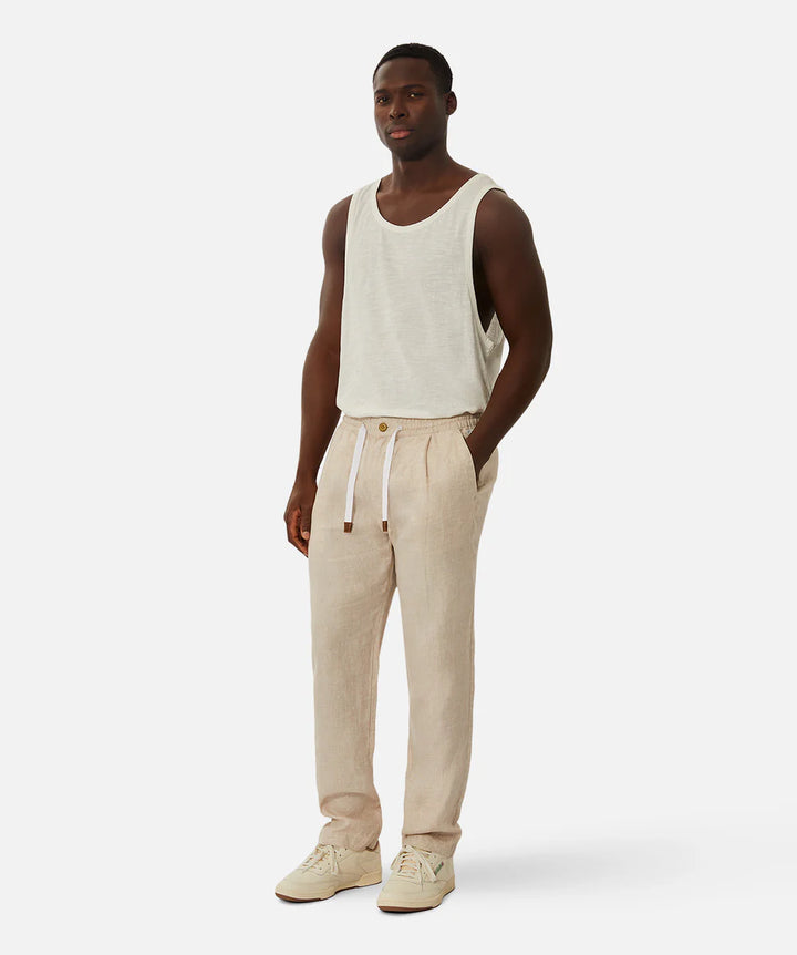 The Capri Linen Pant - YD Wheat