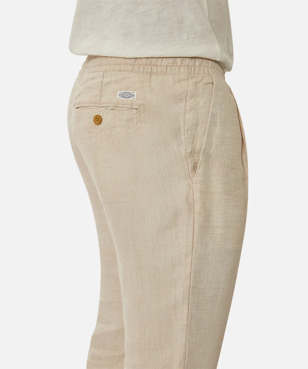 The Capri Linen Pant - YD Wheat