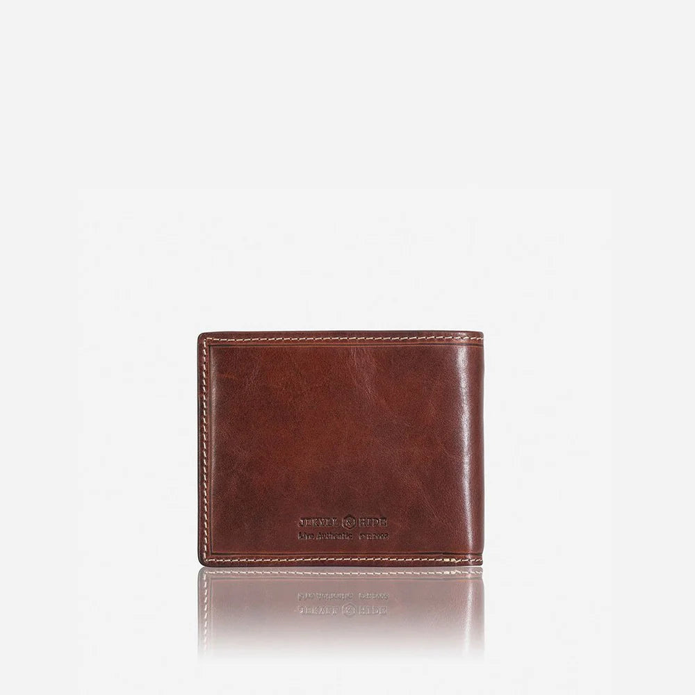 Medium Bifold Wallet With Coin - Coffee