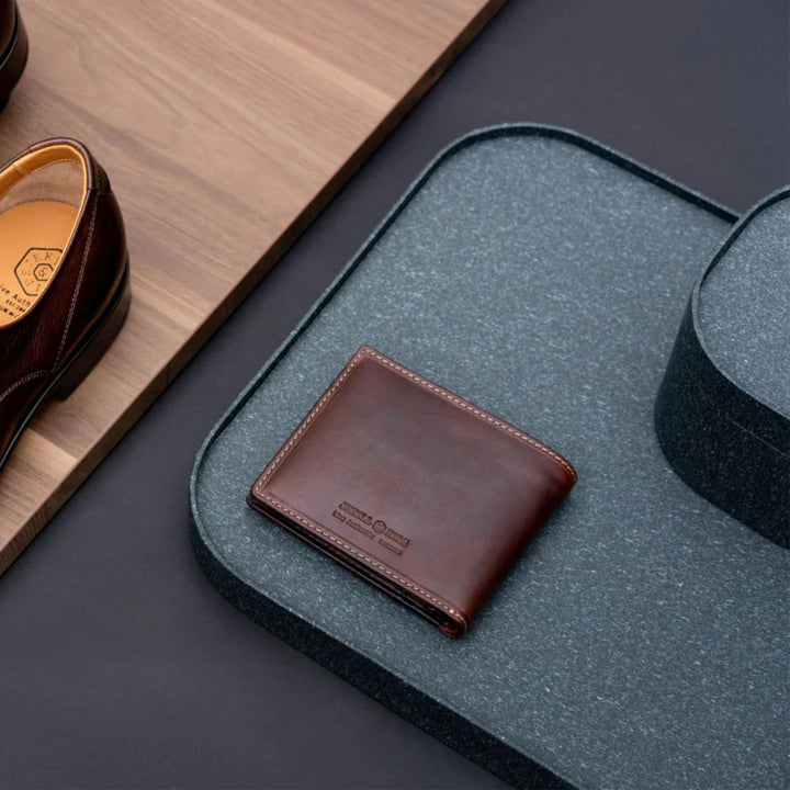 Medium Bifold Wallet With Coin - Coffee