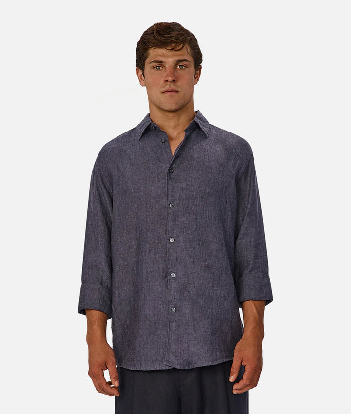 St Martins L/S Shirt - Denim