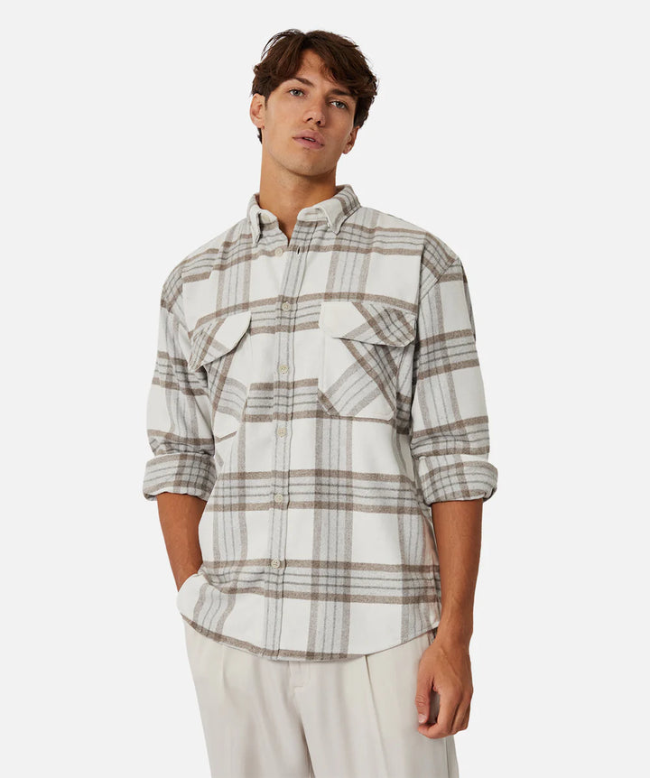 The Derby L/S Shirt - Taupe