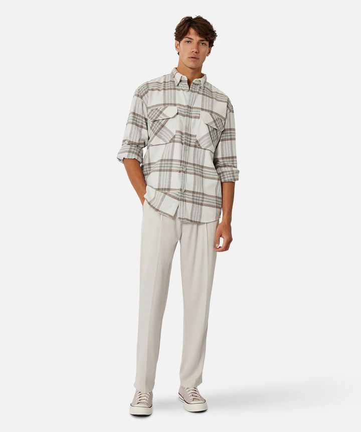 The Derby L/S Shirt - Taupe