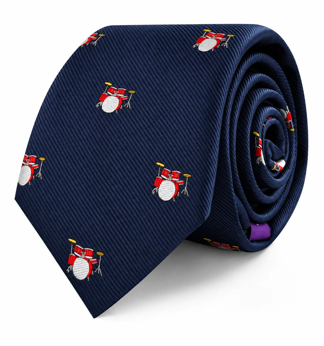 Drums Skinny Tie