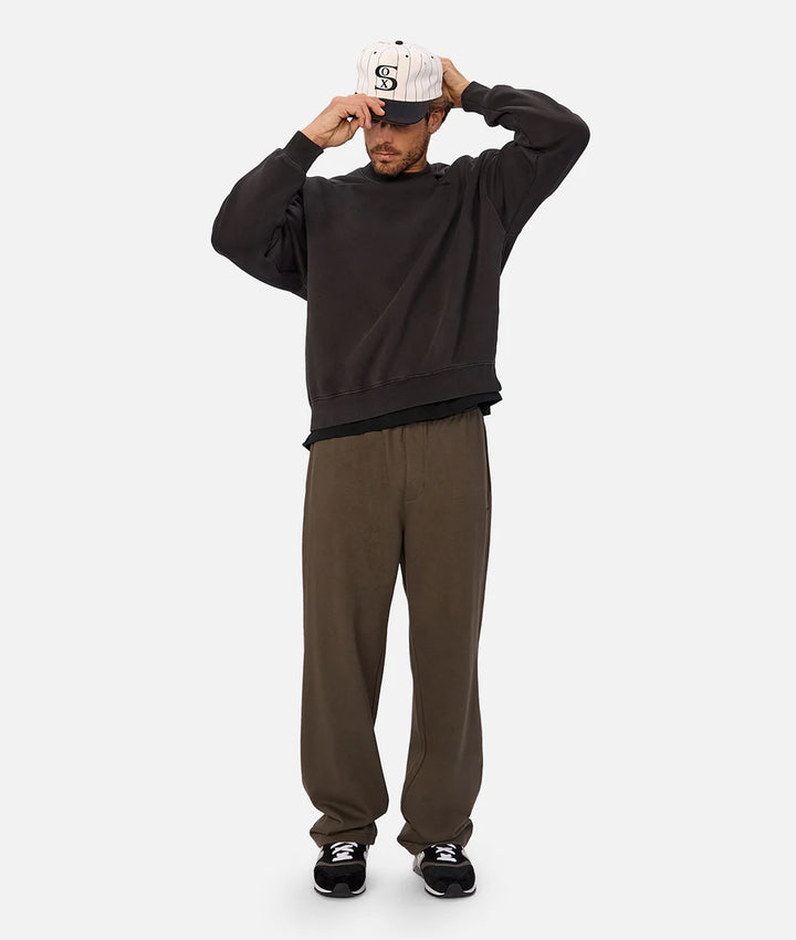 The New Del Sur Washed Sweat - Washed Black
