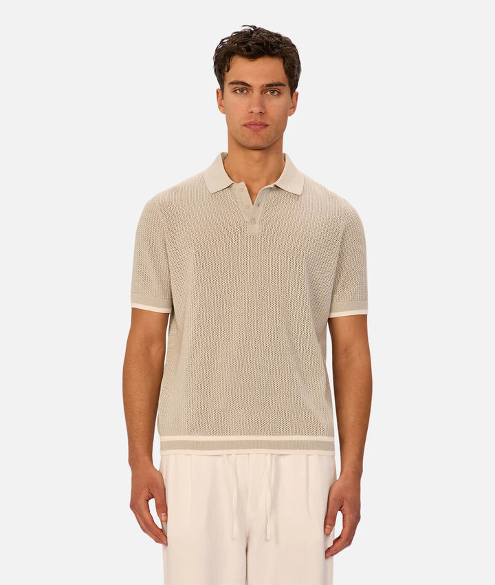 The Serrano Polo - Chalk / Duck Egg