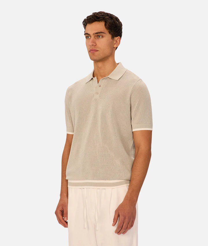 The Serrano Polo - Chalk / Duck Egg