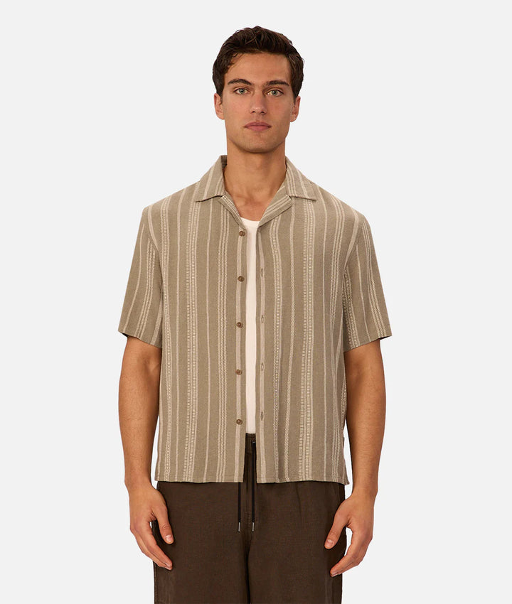 The Fabriano S/S Shirt - Olive Stone