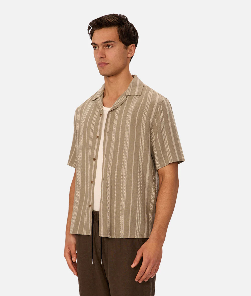 The Fabriano S/S Shirt - Olive Stone