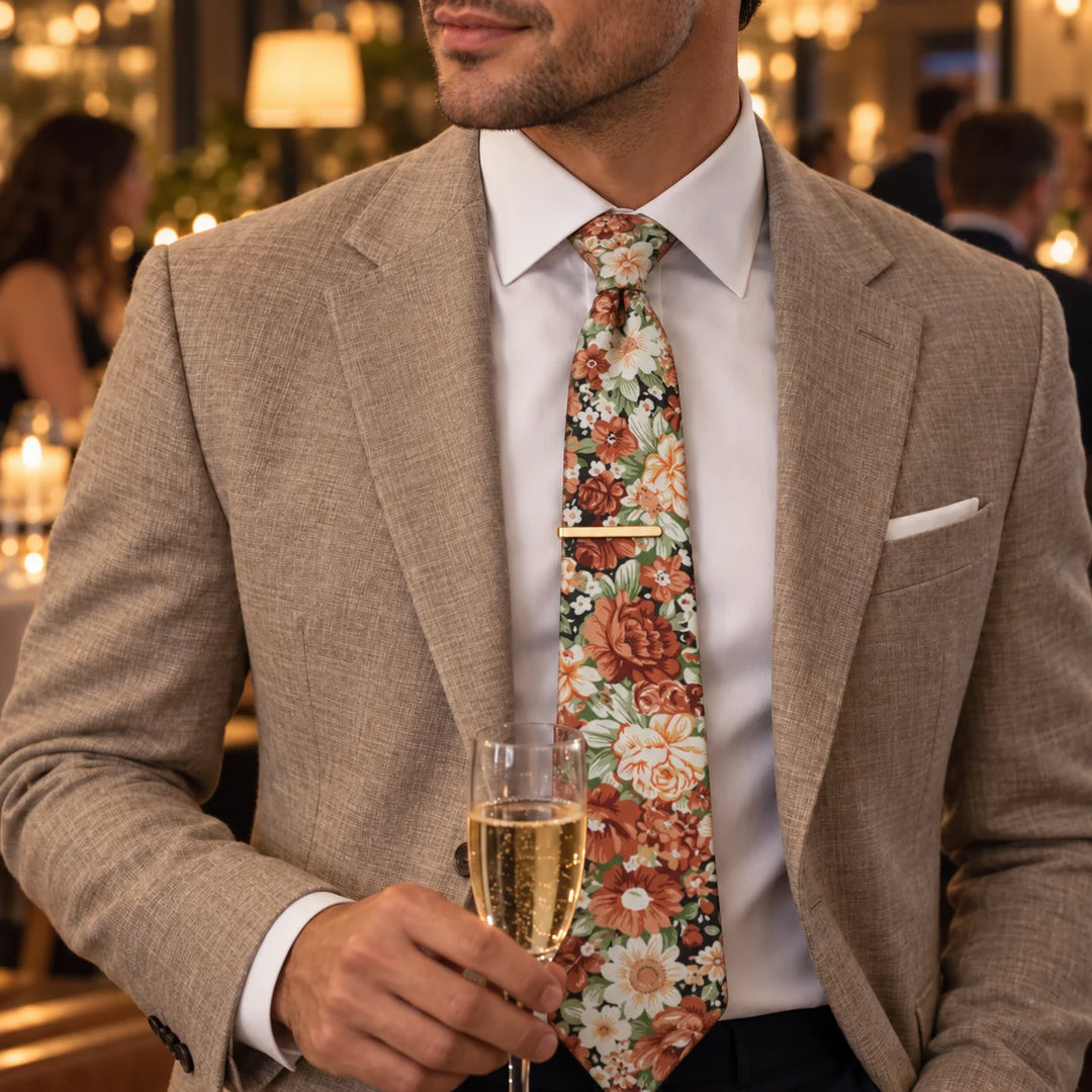 Floral Artisan Skinny Tie