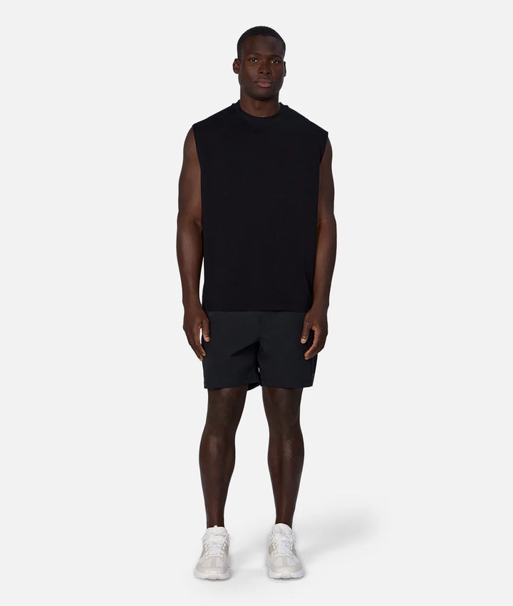 The Freeman Sleeveless Tee - Black