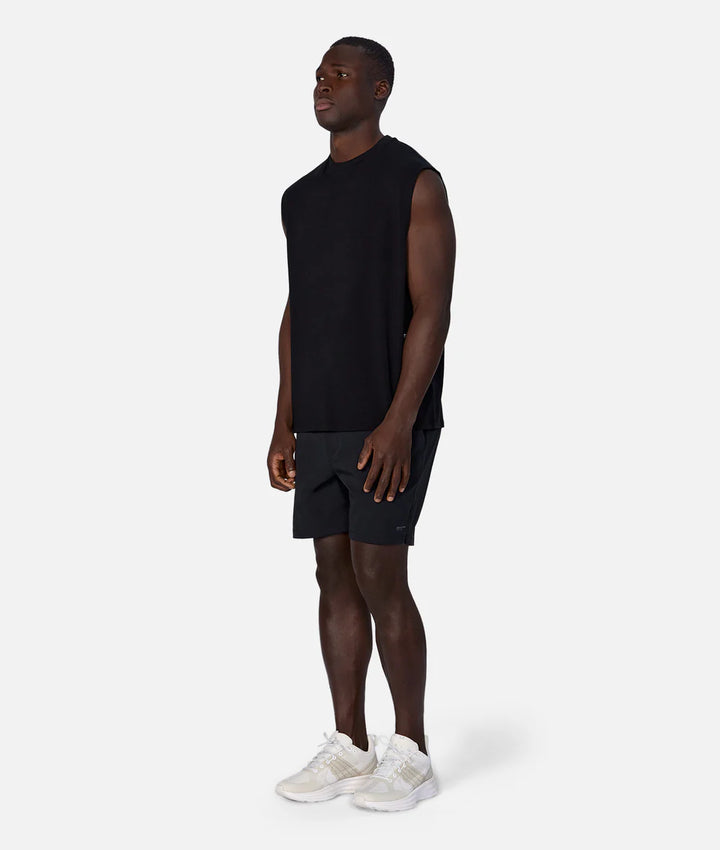 The Freeman Sleeveless Tee - Black