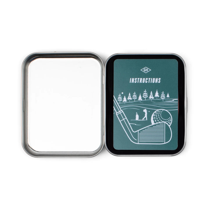 Golf Card Game Tin