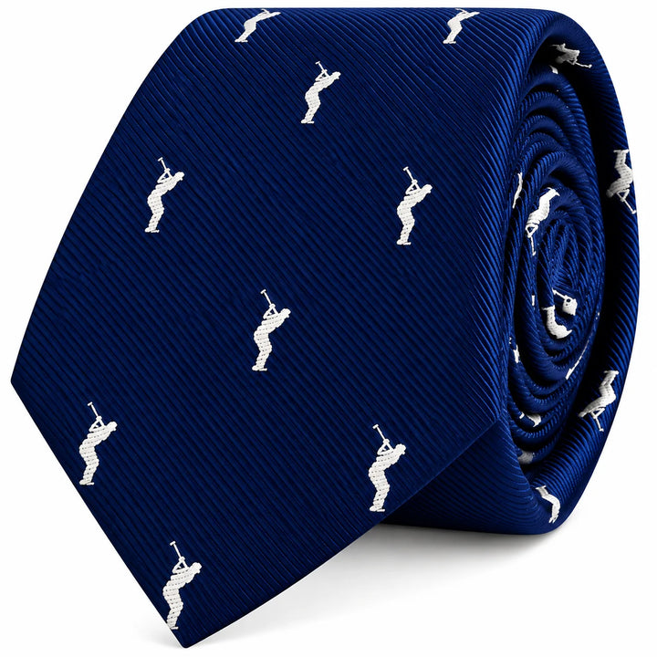 Golf Swing Skinny Tie