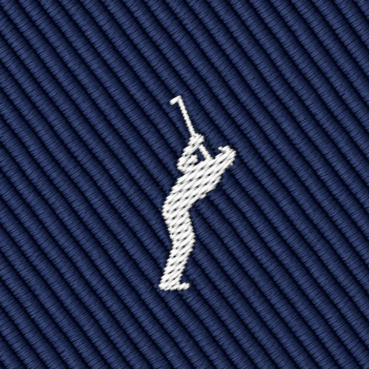 Golf Swing Skinny Tie