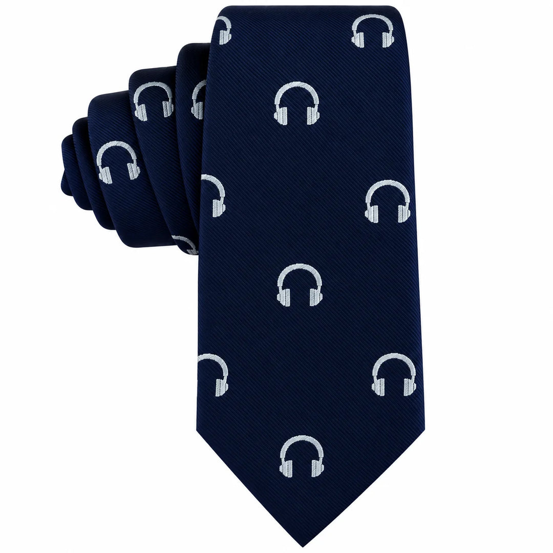 Headphone Skinny Tie