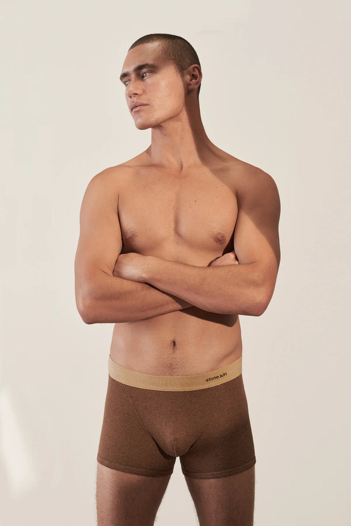 Boxer Brief- Brown / Indigo