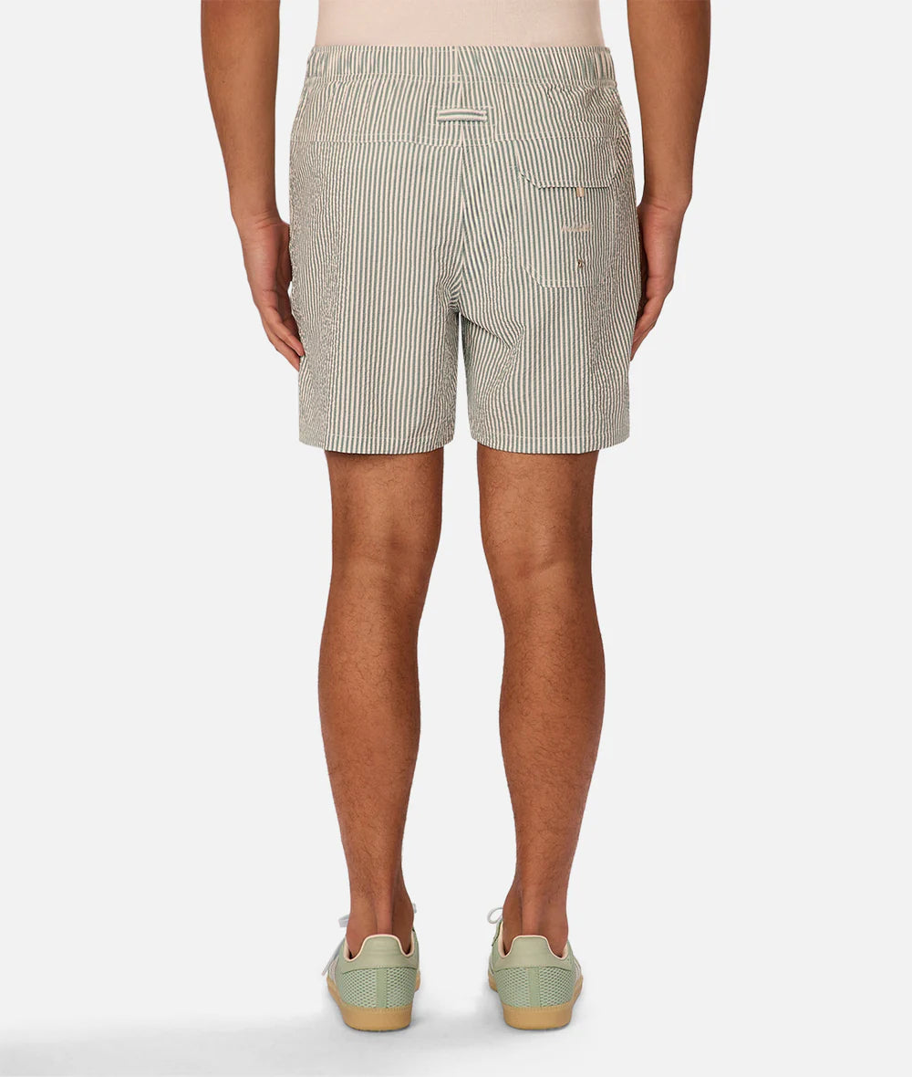 The Coressia Swim Trunk - Jade/White