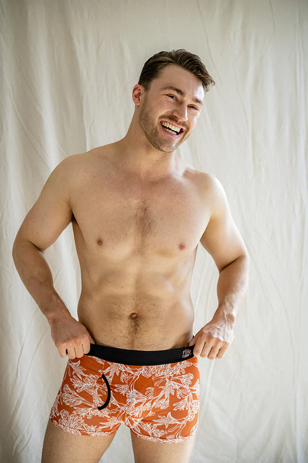 Kangaroo Paw Burnt Orange Bamboo Underwear