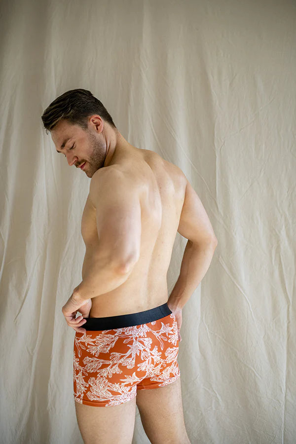 Kangaroo Paw Burnt Orange Bamboo Underwear