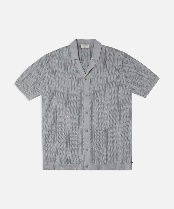 The Washed Alessio S/S Shirt - Lake Blue