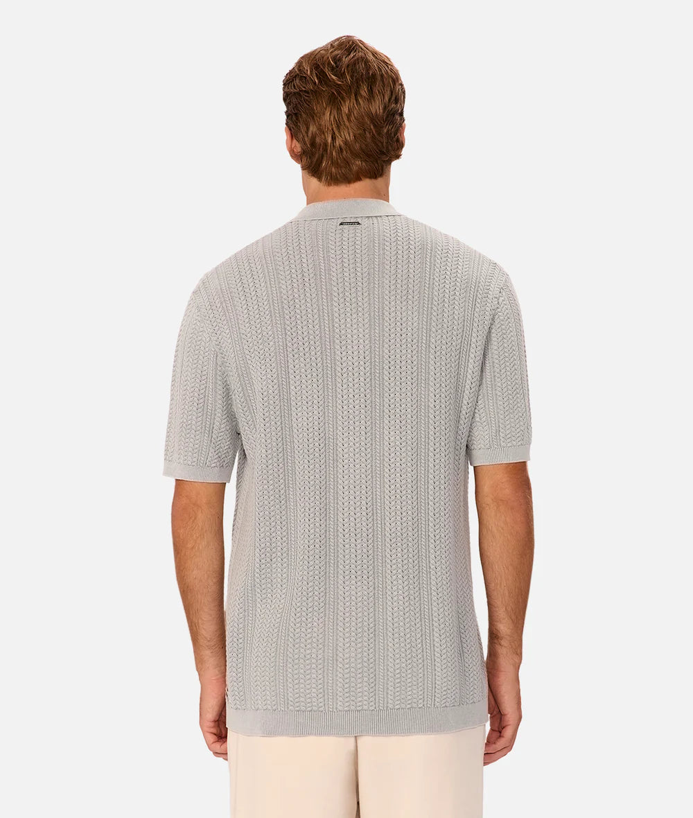 The Washed Alessio S/S Shirt - Lake Blue