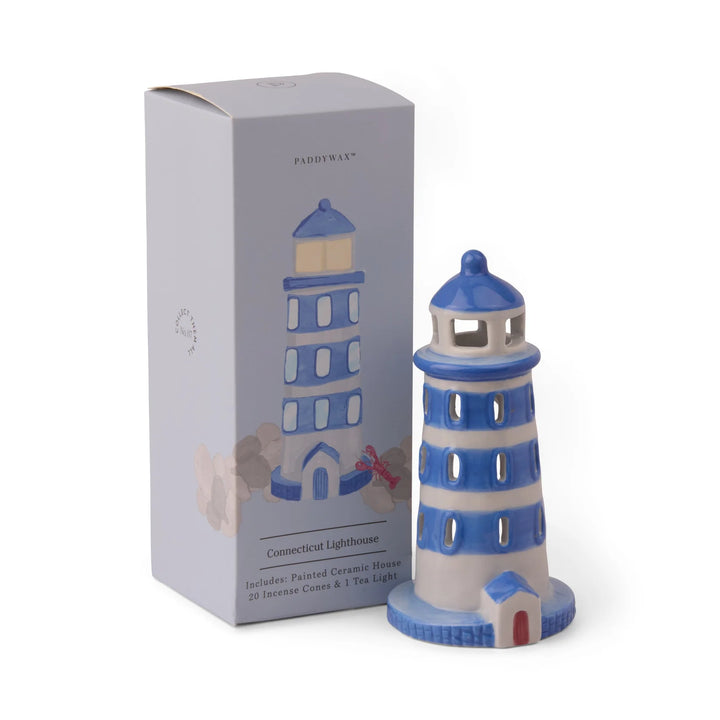 No, 07 Lighthouse Style Incense & Tea Light Holder