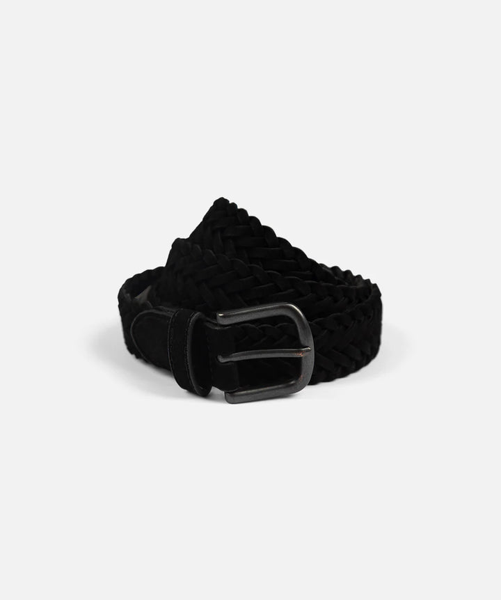 The Lusso Braided Belt - Black
