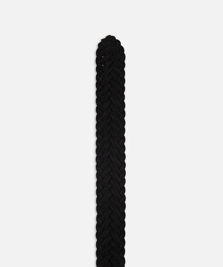The Lusso Braided Belt - Black