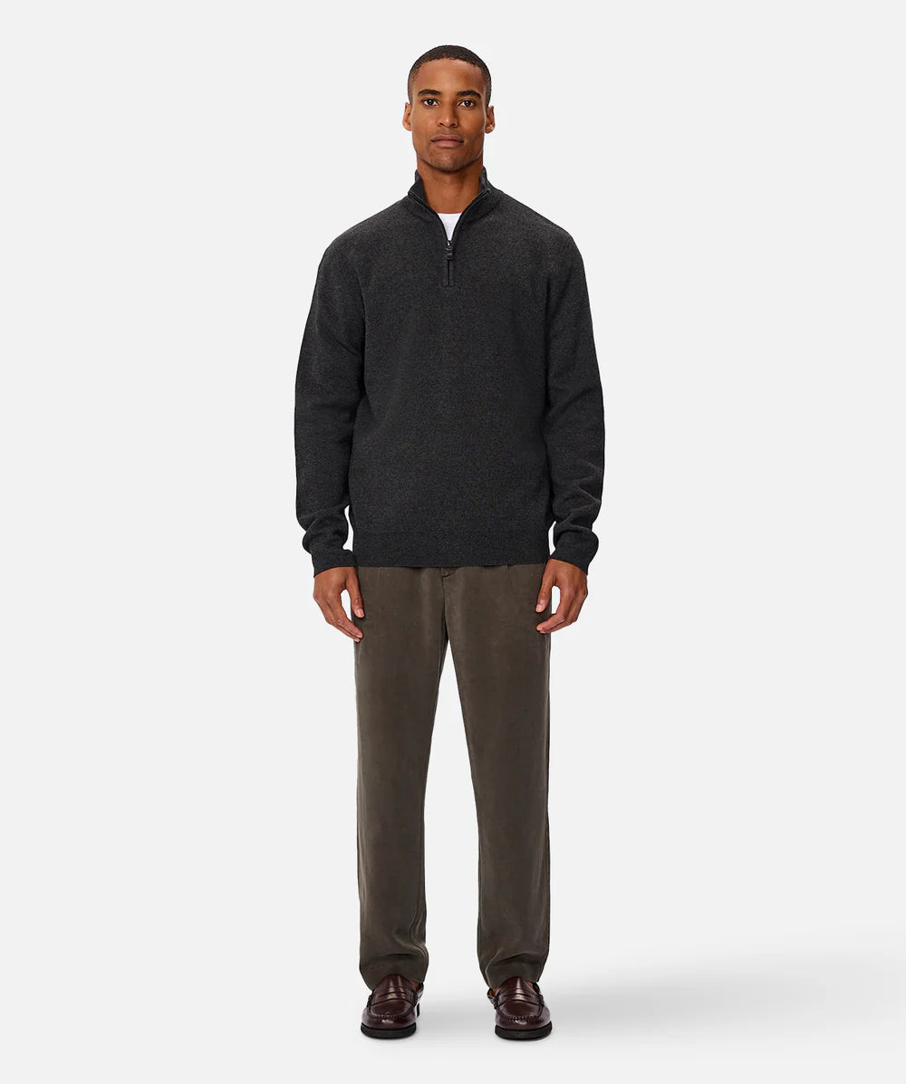 The Lakewood Zip Knit - Charcoal