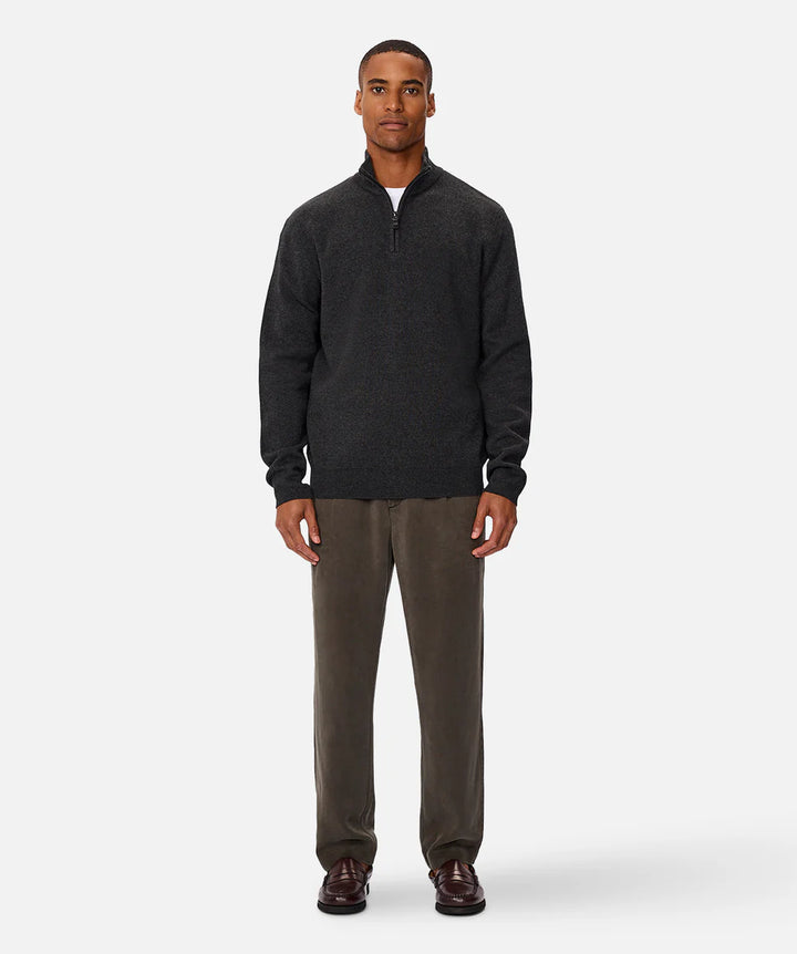 The Lakewood Zip Knit - Charcoal
