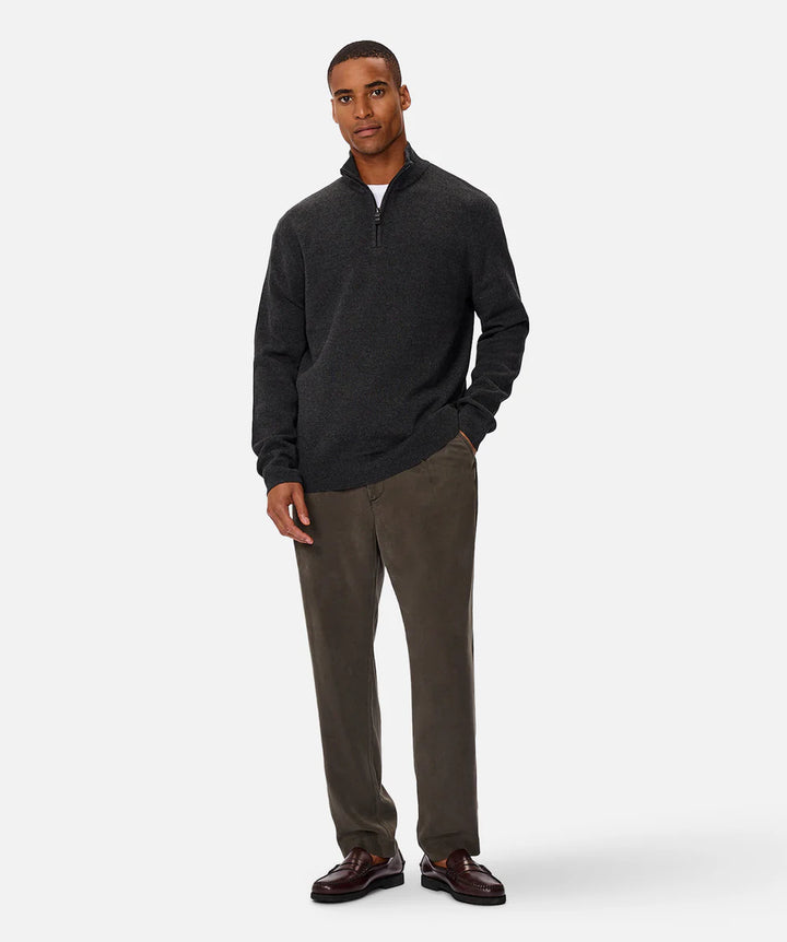 The Lakewood Zip Knit - Charcoal