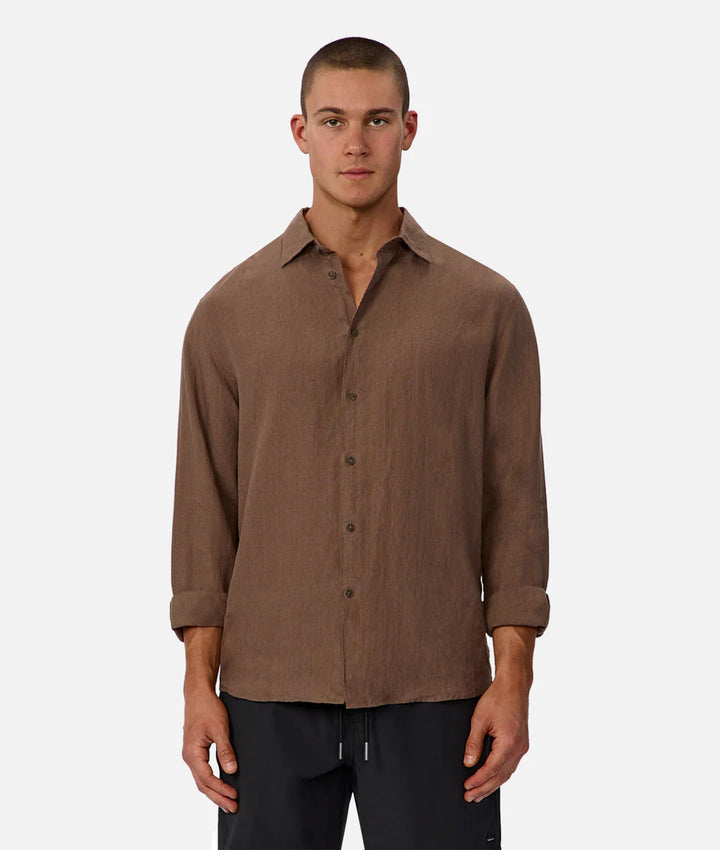 St Martins L/S Shirt - Macchiato