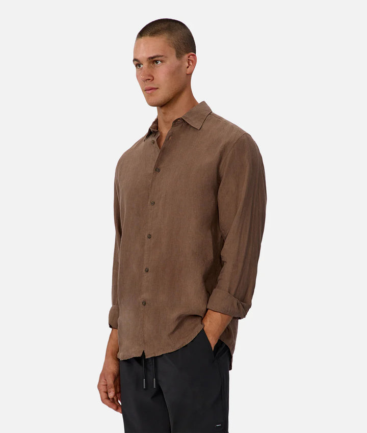 St Martins L/S Shirt - Macchiato