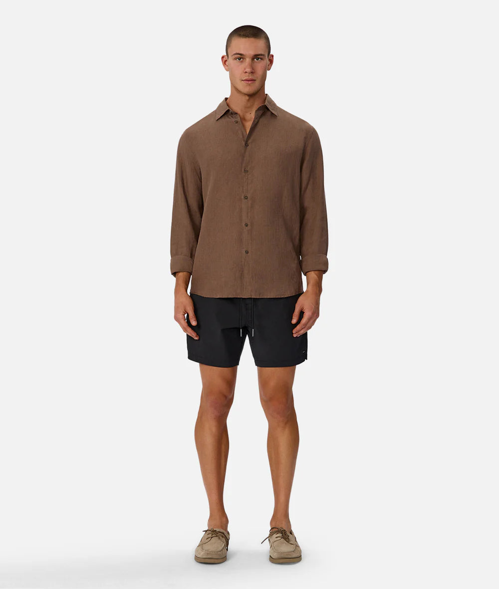 St Martins L/S Shirt - Macchiato