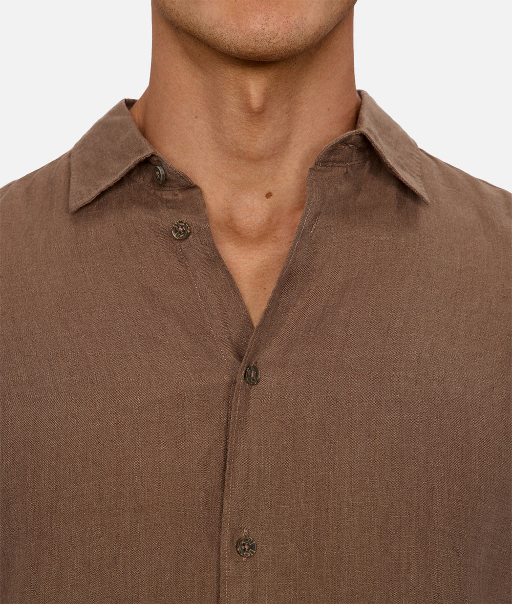 St Martins L/S Shirt - Macchiato