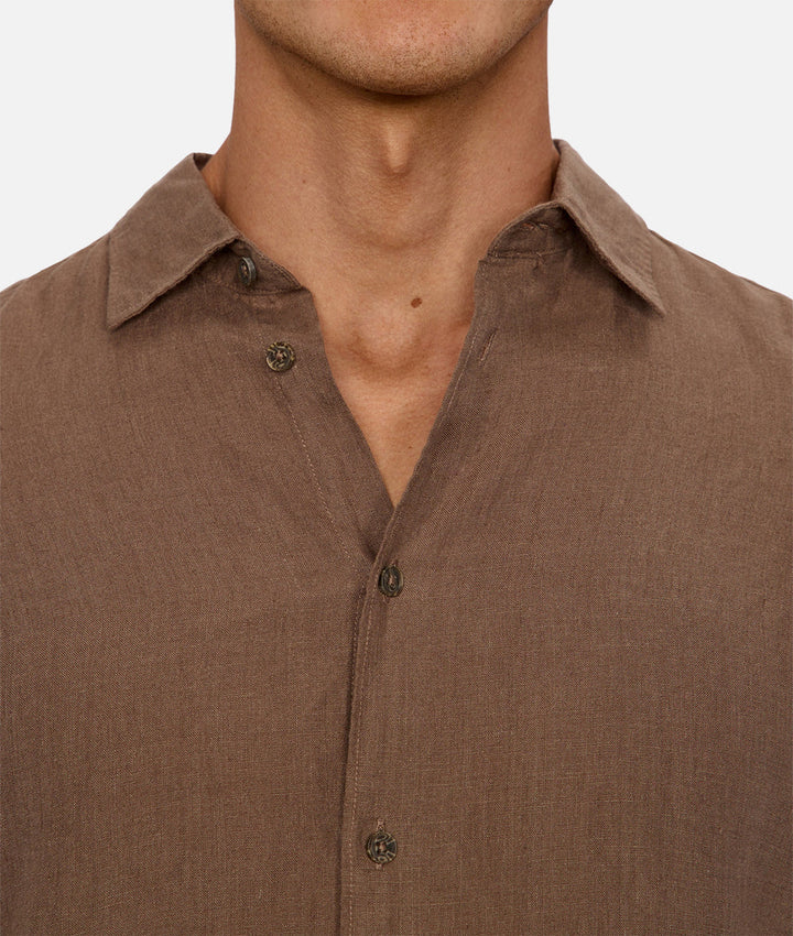 St Martins L/S Shirt - Macchiato