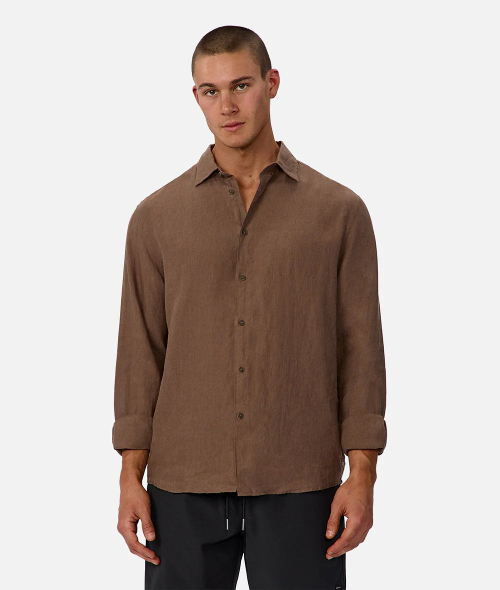 St Martins L/S Shirt - Macchiato