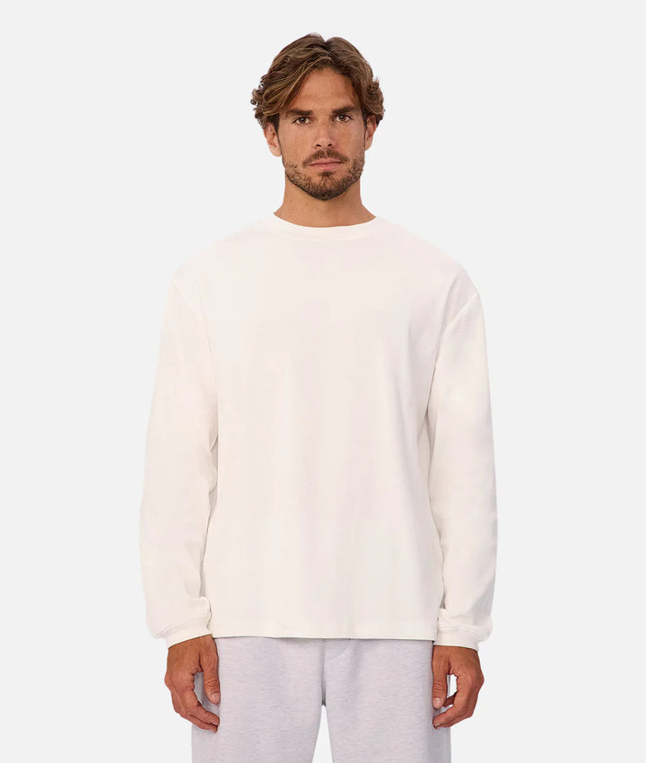 The Marlon L/S Tee - New Cream
