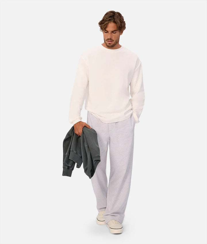 The Marlon L/S Tee - New Cream