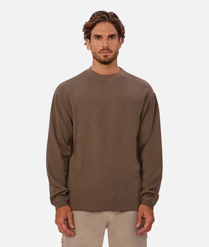 The Marlon L/S Tee - Mocha