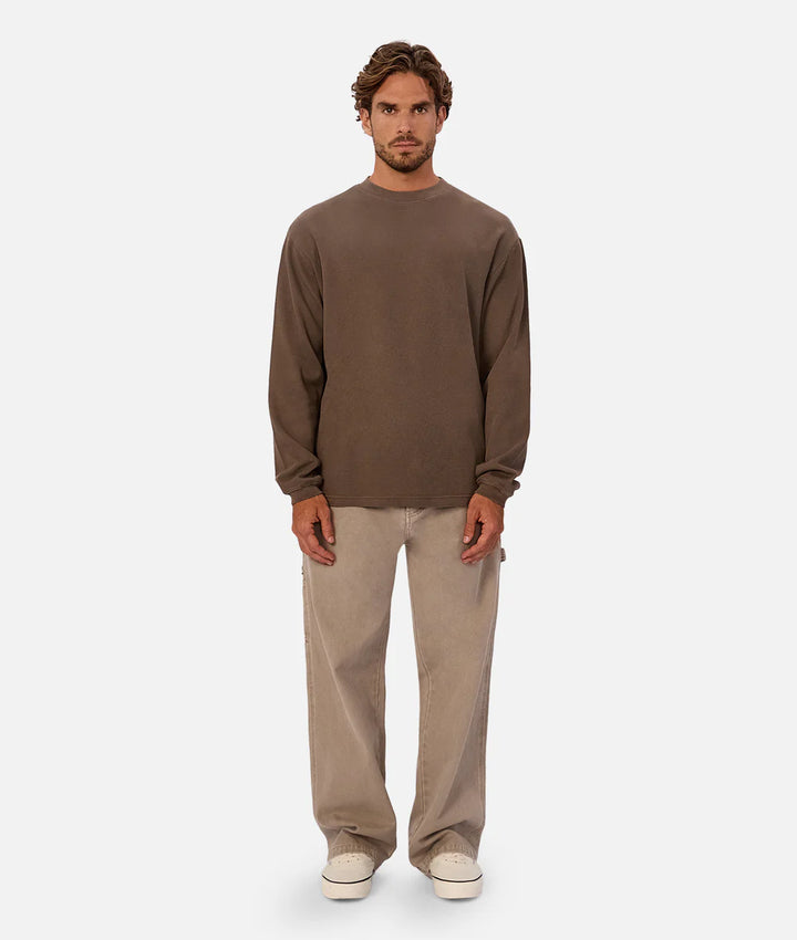 The Marlon L/S Tee - Mocha