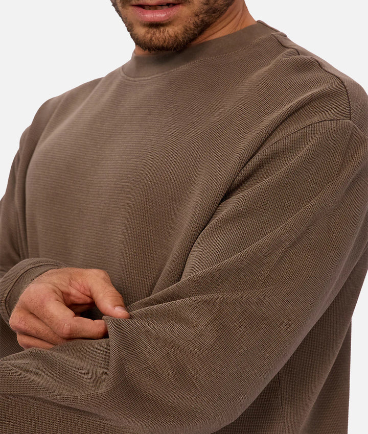 The Marlon L/S Tee - Mocha