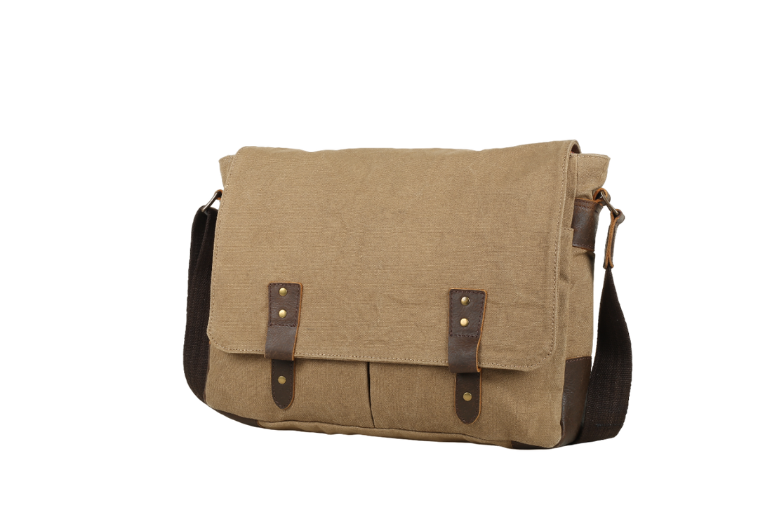 Trooper Canvas Messenger - Khaki