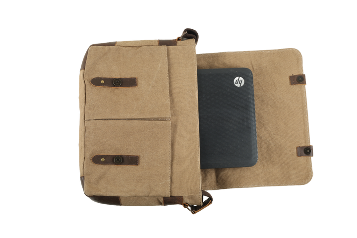 Trooper Canvas Messenger - Khaki