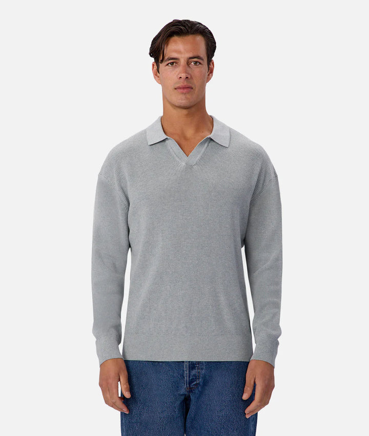 The New England Polo Knit - Mineral