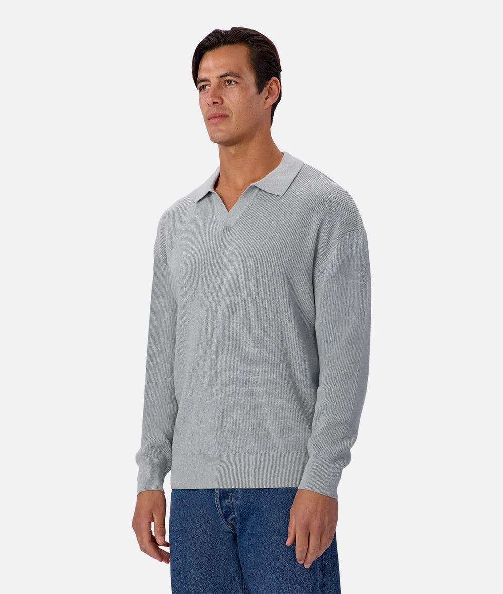The New England Polo Knit - Mineral