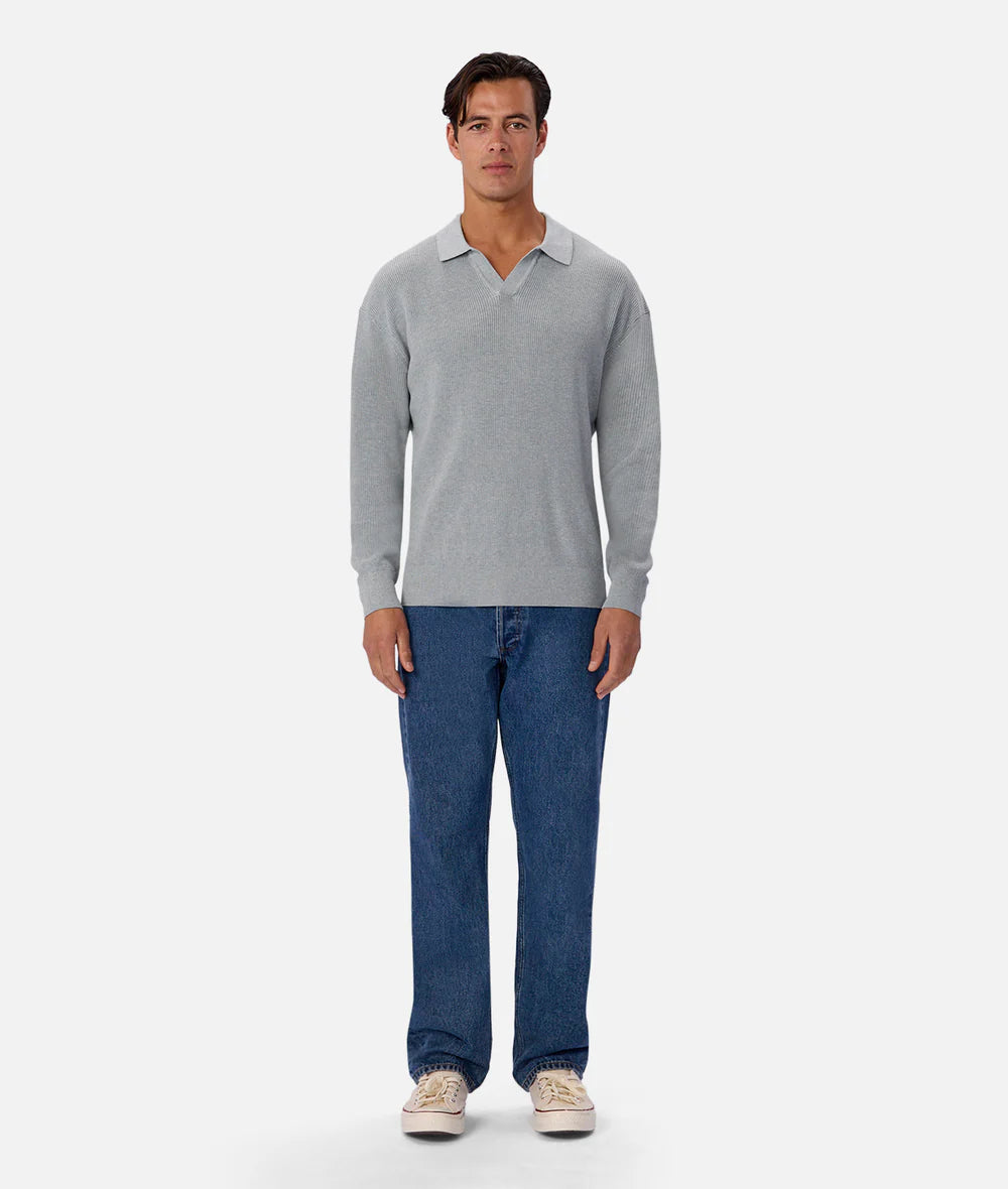 The New England Polo Knit - Mineral